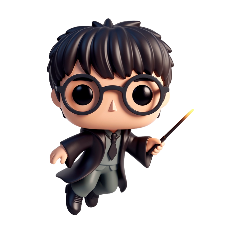 Sección de libros y productos oficiales de Harry Potter en Dos y Tres Cuartos